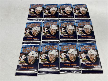 12 UNOPENED 2020/21 UD SERIES ONE YOUNG GUNS PACKS