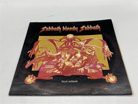 BLACK SABBATH - SABBATH BLOODY SABBATH - VG (Cover Partially Split)