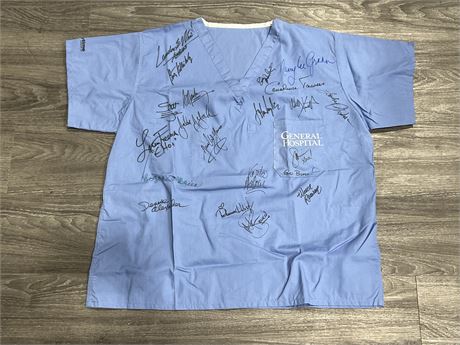 GENERAL HOSPITAL AUTOGRAPHED SCRUBS - ABC DAYTIME