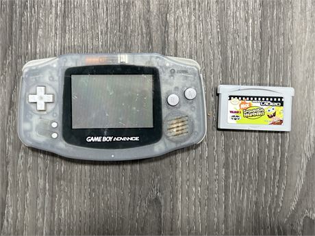 GAMEBOY ADVANCE W/GAME - UNTESTED AS IS