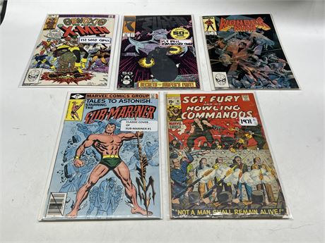 5 MARVEL COMICS INCLUDING 3 FIRST ISSUES
