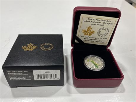 ROYAL CANADIAN MINT 99.99 SILVER COIN (2014 $3)