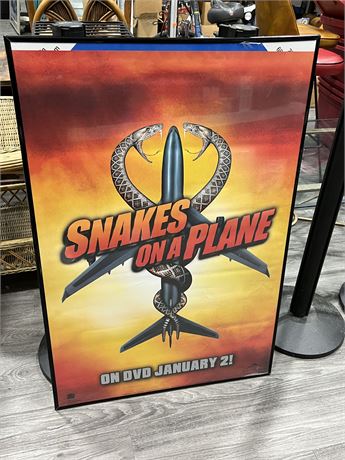 SNAKES ON A PLANE MOVIE POSTER IN FRAME (27”x40”)