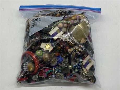 LARGE BAG OF COSTUME JEWELRY