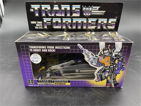 1984 TRANSFORMERS INSECTICON KICKBACK COLLECTABLE (Unopened)
