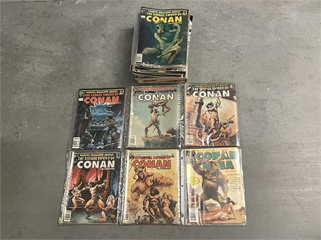 APPRX 40 MISC CONAN COMIC MAGS