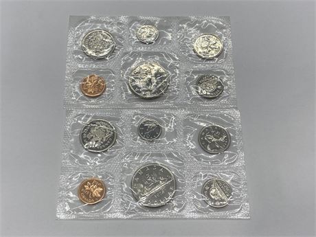 TWO 1975 UNCIRCULATED CANADIAN COIN SETS