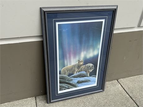 SIGNED / NUMBERED “NORTHERN LIGHTS” PRINT BY JOE FERRANTE (30”x43”)