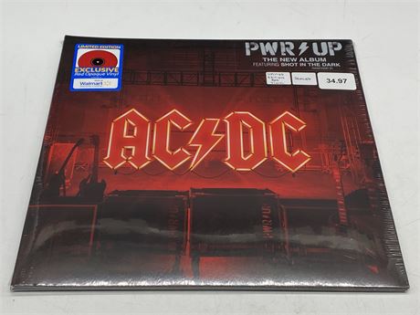 SEALED AC/DC - POWER UP W/LE RED OPAQUE VINYL