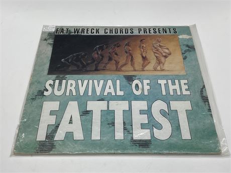 HTF FAT WRECK CHORDS - SURVIVAL OF THE FATTEST - VG (slightly scratched)