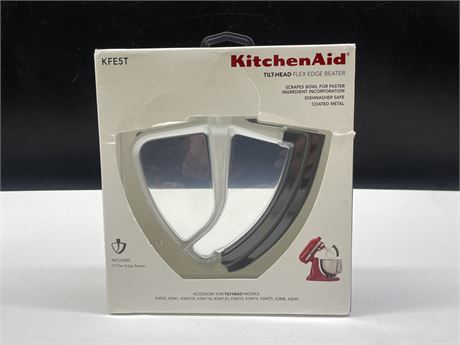 NEW OPEN BOX KITCHEN-AID TILT-HEAD FLEX EDGE BEATER KFE5T
