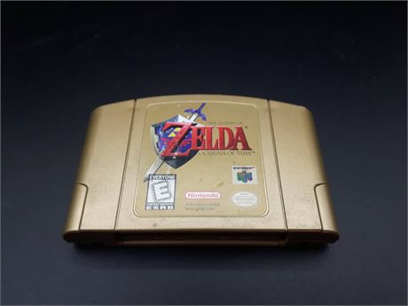 LIMITED EDITION -EXCELLENT CONDITION - GOLD ZELDA OCARINA OF TIME - N64