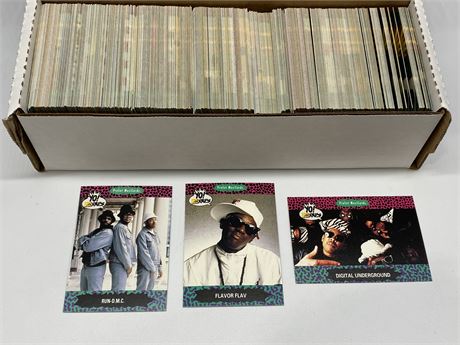 BOX OF MTV RAPS COLLECTOR CARDS (1991)