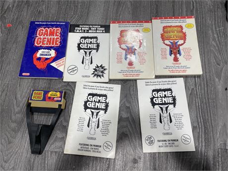 GAME GENIE NES WITH CHEAT CODE GUIDEBOOKS