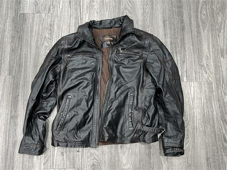 MENS DANIER LEATHER JACKET SIZE LARGE THINSULATE INSULATION PERFECT CONDITION