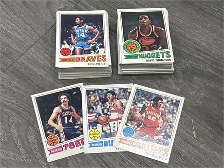 APPROX. 100+ 1977 NBA TOPPS CARDS