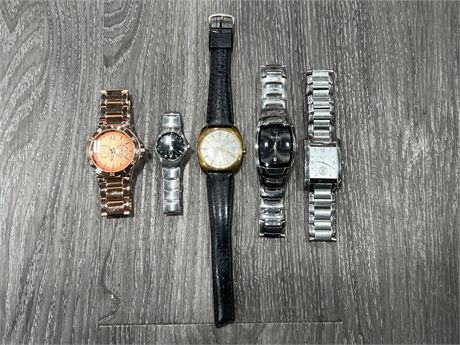 5 MISC MENS / WOMENS WATCHES