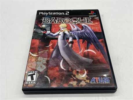 BAROQUE - PS2 W/INSTRUCTIONS - GOOD CONDITION