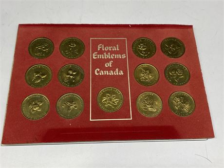FLORAL EMBLEMS OF CANADA COIN COLLECTION