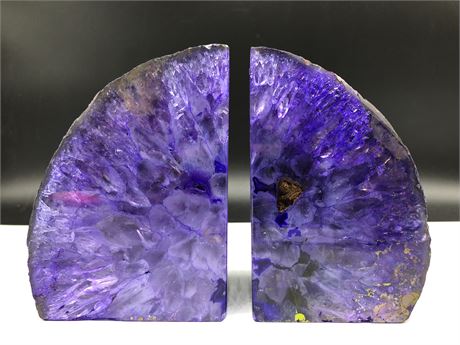 AGATE BOOKENDS (5.5” tall)