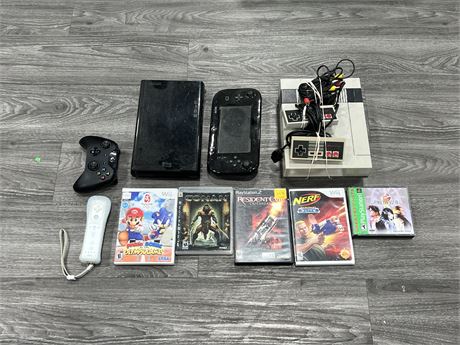 VIDEO GAME LOT, ELECTRONICS NEED WORK, AS IS