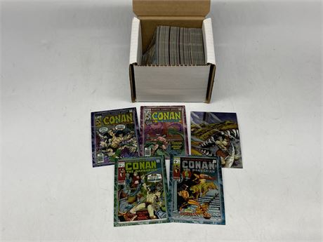 BOX OF CONAN MARVEL YEARS CARDS