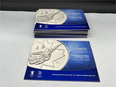 13 COMPLETE SETS OF 2010 OLYMPICS COMMEMORATIVE COIN SETS