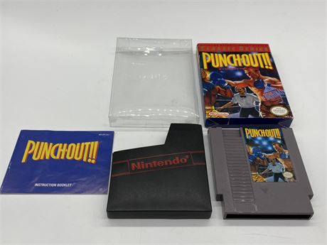 PUNCH•OUT - NES COMPLETE WITH BOX & MANUAL - EXCELLENT CONDITION