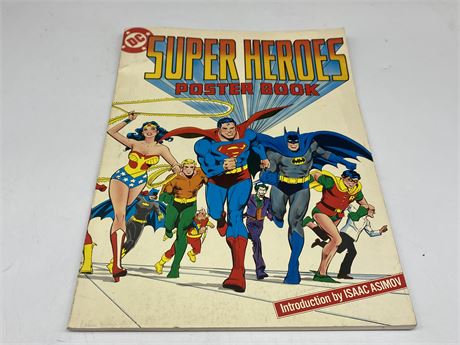 1978 LARGE DC SUPER HEROES POSTER BOOK