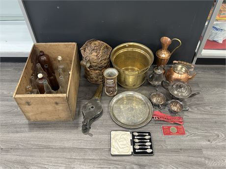 LARGE LOT OF ANTIQUES & COLLECTABLES