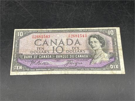 1954 CANADIAN BEATTIE / COYNE $10 BILL