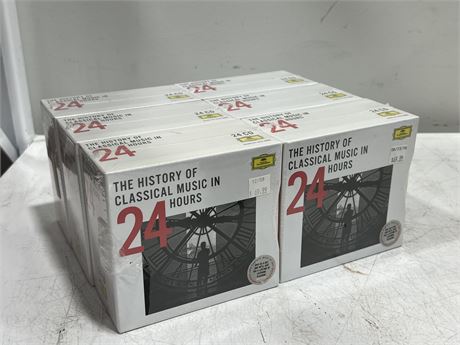 6 SEALED THE HISTORY OF CLASSICAL MUSIC IN 24 HOURS CD BOX SETS