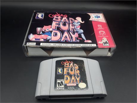 CONKERS BAD FUR DAY - AUTHENTIC AND WORKING - N64