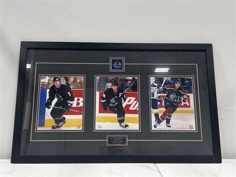 “THE WEST COAST EXPRESS” FRAMED CANUCKS PHOTO IN FRAME - 36”x22”