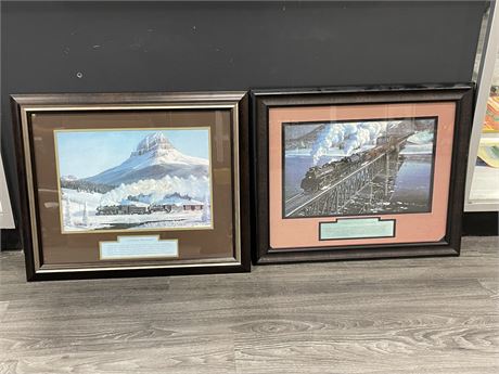 2 FRAMED MAX JACQUARD PICTURES (23”x19”)
