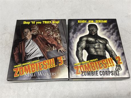 2 BOXES OF ZOMBIE FIGURES