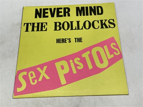 SEX PISTOLS - NEVER MIND THE BOLLOCKS HERE’S THE - VG (SLIGHTLY SCRATCHED)