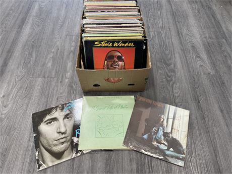 LARGE BOX OF RECORDS - CONDITION VARIES (Most are scratched or lightly scratched