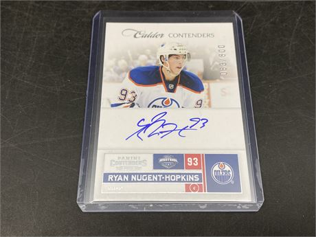 LIMITED EDITION ROOKIE NUGENT-HOPKINS AUTOGRAPHED CARD