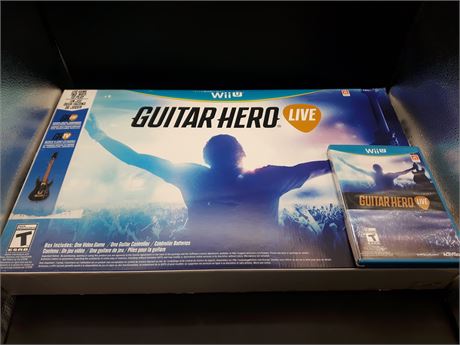 GUITAR HERO LIVE - GAME & GUITAR - VERY GOOD CONDITION - WII-U