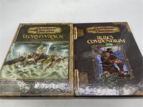 DUNGEONS & DRAGONS BOOKS - STORMWRACK AND RULES COMPENDIUM
