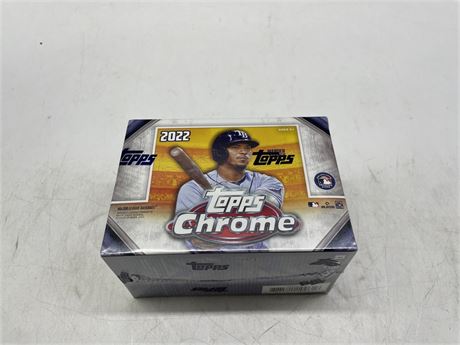 SEALED 2022 MLB TOPPS CHROME SERIES CARD BOX