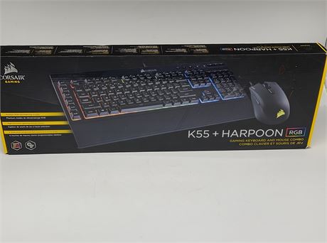 K55 + HARPOON RGB GAMING KEYBOARD AND MOUSE COMBO