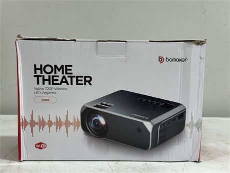 BOMAKER HOME THEATRE PROJECTOR W/HDMI - WORKING