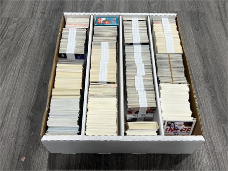 FLAT OF NHL CARDS - INCLUDES SOME MLB