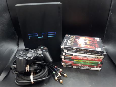 PS2 CONSOLE AND GAMES - VERY GOOD CONDITION