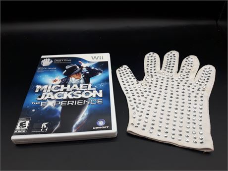 MICHAEL JACKSON GAME WITH LIMITED EDITION GLOVE - NINTENDO WII