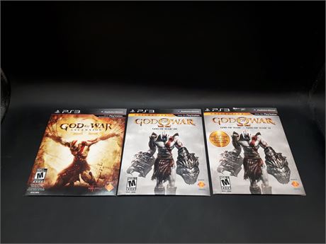 COLLECTION OF GOD OF WAR GAMES - VERY GOOD CONDITION