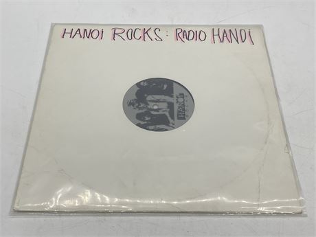 RARE HANOI ROCKS - RADIO HANOI 12” SINGLE - VG+