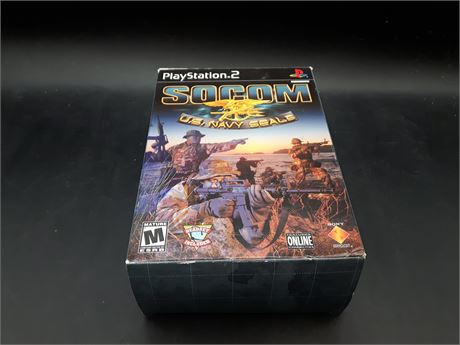 SOCOM WITH MICROPHONE  - CIB - VERY GOOD CONDITION - PS2